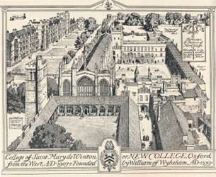 New College, Oxford, vers 1905