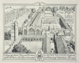 Le Collège de St Mary de Winton ou New College, 1928