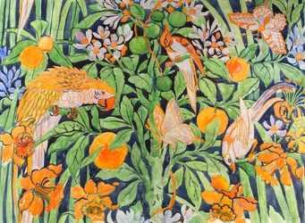 Conversation dans la jungle vers 1930