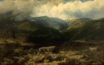 Chasse au cerf dans les Highlands, un tir tranquille, 1860