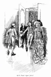 Illustration pour La School for Scandal de Sheridan