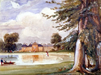 Vue du palais de Kensington, Kensington, Londres, vers 1840