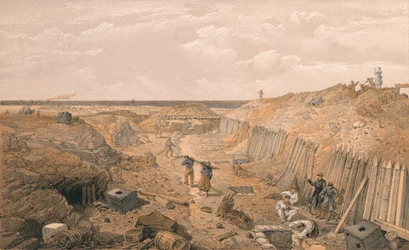 Fossé du bastion Du Mat, 1856