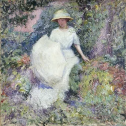 Fille avec parasol