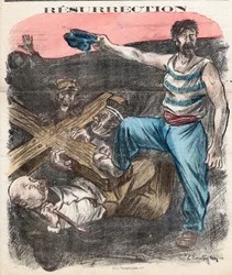 Couverture de "Le Chambard Socialiste", numéro 71, Satirique en couleurs