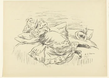 Femme lisant allongée sur un lit
