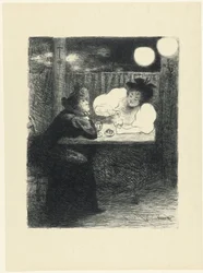 Deux femmes buvant de l