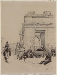 Soldats au repos (recto)