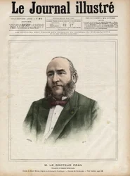 Portrait de Jules Émile (Jules-Émile) Péan (1830-1898), chirurgien français - Gravure de Navellier dans « Le Journal Illustré » de 1892