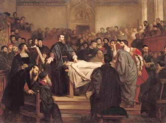 Andreas Vesalius (1514-64) à Padoue, 1859