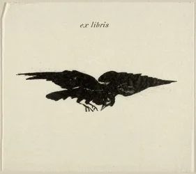 Corbeau volant : ex libris, du Corbeau (Le Corbeau)