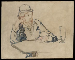 George Moore (1852-1933) au café