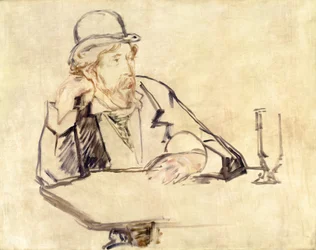 George Moore 1852-1933 au café, 1878 ou 1879