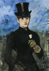 Cavalière, de face, vers 1882