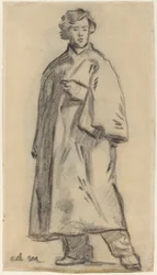 Homme portant un Manteau [recto], 1852-1858