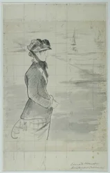 Manet - Annabel Lee au bord de la mer, vers 1881