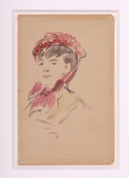 Manet - Portrait of Isabelle Lemonnier, circa 1880