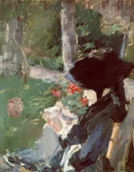 Mme Manet mère dans le jardin de Bellevue