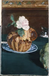 Nature morte avec brioche, vers 1880