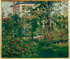 Le jardin de Bellevue (huile sur toile)