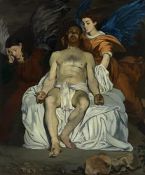 Le Christ mort avec des anges, 1864