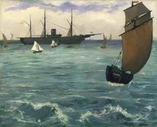 Le "Kearsarge" à Boulogne