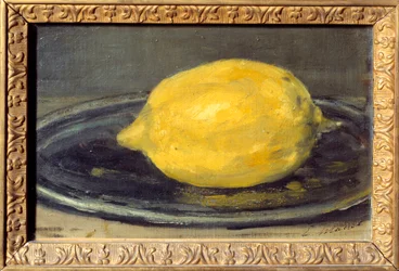 Le tableau du citron. 1880. Soleil. 0,14 x 0,22 m. Paris, Musée d