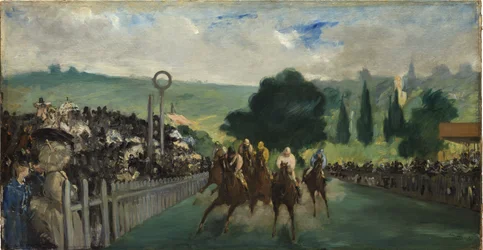 Les courses à Longchamp, 1866