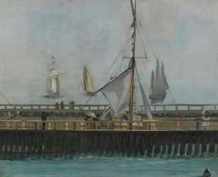 La jetée de Boulogne-sur-Mer, 1868