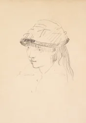 Jeune fille au chapeau rond, 1878-79