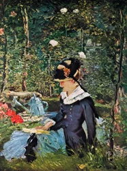 Jeune fille sur le seuil du jardin à Bellevue, 1880