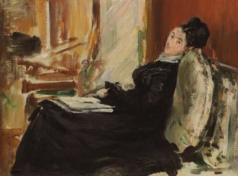 Jeune femme au livre, vers 1875