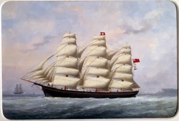 Le voilier William Lawrence Aquarelle d