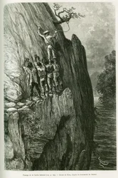 Passage de la Cuesta Infernal (illustration de Voyage dans le delta du Pilcomayo et de Buenos Aires à Sucre)