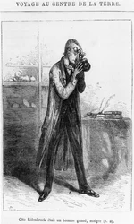 Professeur Otto Lidenbrock, illustration de 