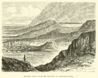 Sicuani, vu des hauteurs de Quellhuacocha