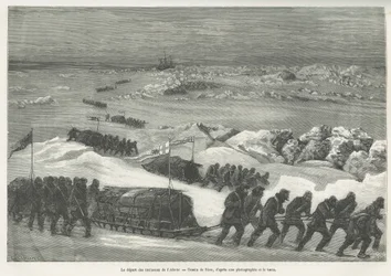 Le départ des traîneaux de l