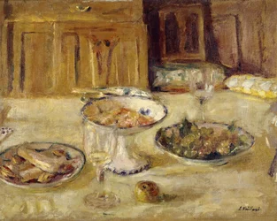 Compotier de biscuits et fruits