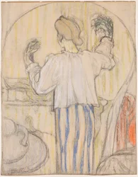 Devant le miroir