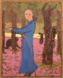 La fillette au cerceau, ca 1891.