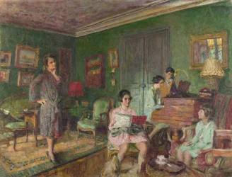 Madame André Wormser et ses enfants, 1927