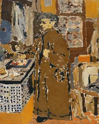 Mme Vuillard dans un intérieur, vers 1895