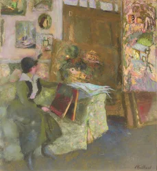 Le modèle au divan vert