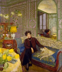 Portrait de Marcelle Aron, épouse de Tristan Bernard (1866-1947) 1914