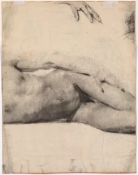 Nu masculin allongé (verso)