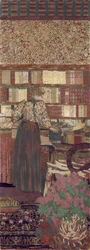 La confidentialité. Décoration pour la bibliothèque du Dr Vaquez