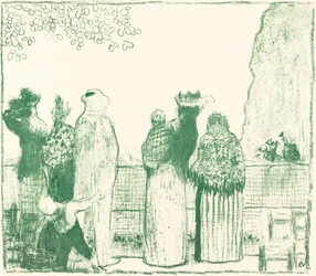 Les jardins des Tuileries, 1895