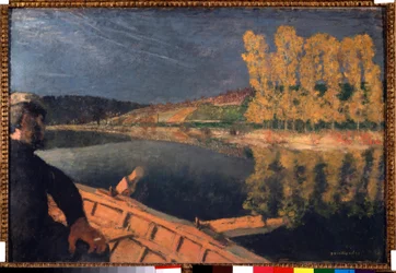 Le contrebandier. Cipa (Xavier Cyprien) Godebski (1874-1937) sur la rivière Yonne