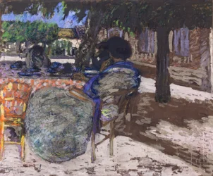 Sous les pavillons rouges,1905-07 (huile sur toile)