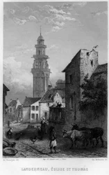 Vue de Landerneau et de l